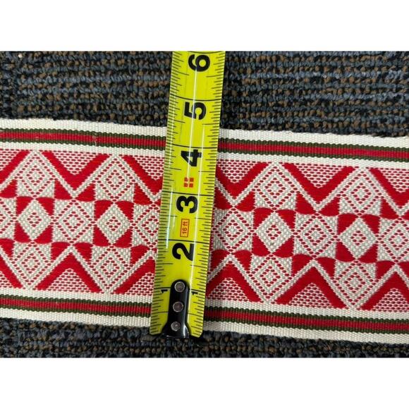 Vintage Soviet Lithuanian Folk Woven Textile Sash Dovana USSR 230cm - Picture 9 of 9